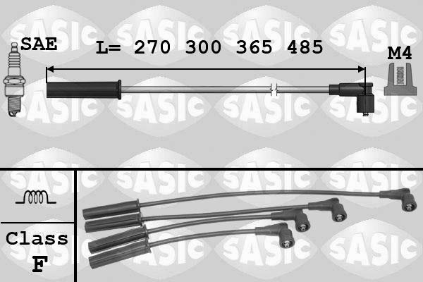 Sasic 9284005 - Augstsprieguma vadu komplekts www.autospares.lv