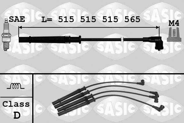 Sasic 9284012 - Augstsprieguma vadu komplekts www.autospares.lv