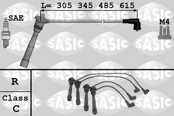 Sasic 9286047 - Augstsprieguma vadu komplekts www.autospares.lv