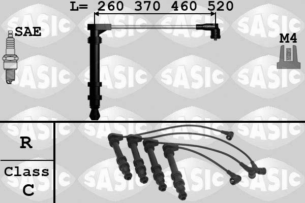 Sasic 9286009 - Augstsprieguma vadu komplekts www.autospares.lv