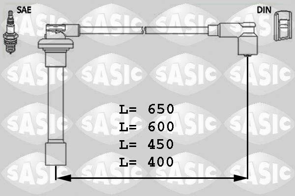 Sasic 9286010 - Augstsprieguma vadu komplekts www.autospares.lv