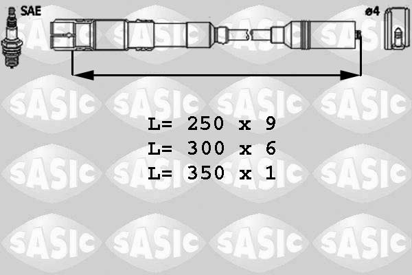 Sasic 9286024 - Augstsprieguma vadu komplekts www.autospares.lv