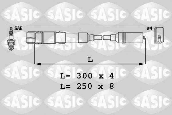 Sasic 9286023 - Augstsprieguma vadu komplekts www.autospares.lv