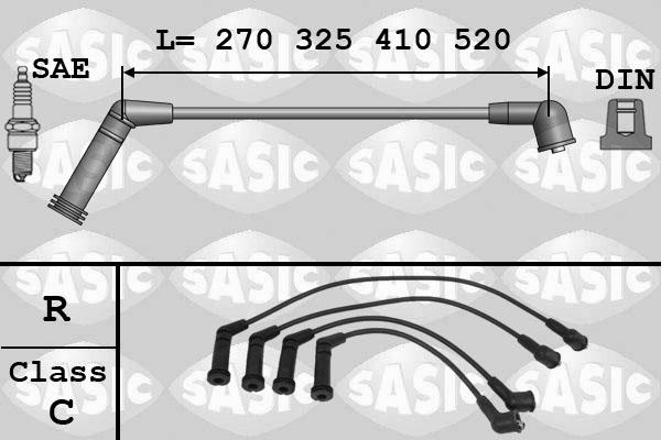 Sasic 9286077 - Augstsprieguma vadu komplekts www.autospares.lv