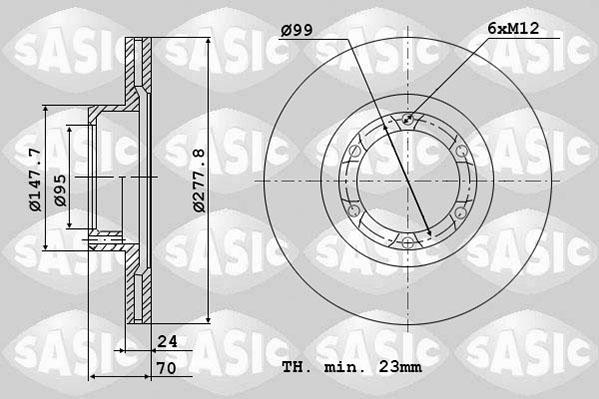 Sasic 4004258J - Bremžu diski www.autospares.lv