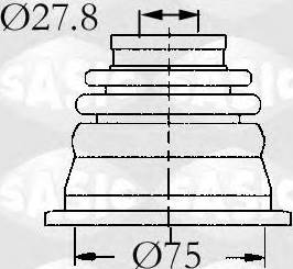 Sasic 4003465 - Пыльник, приводной вал www.autospares.lv