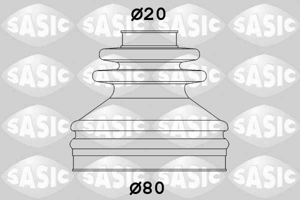 Sasic 4003467 - Putekļusargs, Piedziņas vārpsta www.autospares.lv