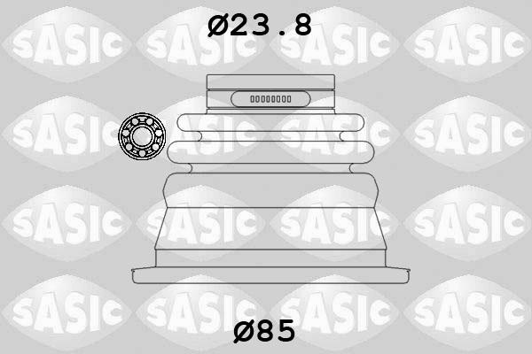 Sasic 4003419 - Putekļusargs, Piedziņas vārpsta www.autospares.lv