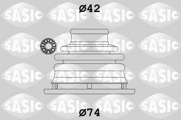 Sasic 4003470 - Пыльник, приводной вал www.autospares.lv