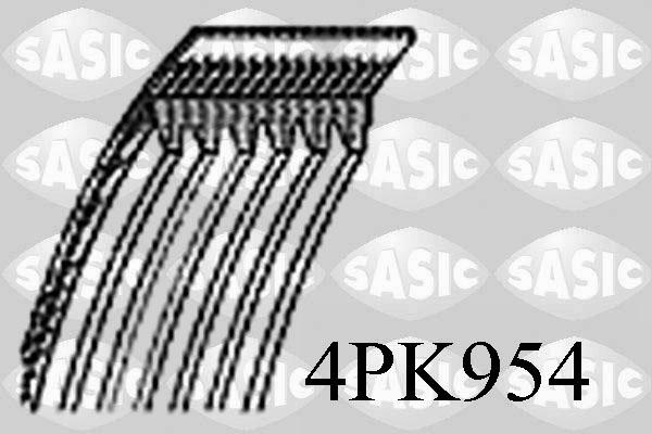 Sasic 4PK954 - Поликлиновой ремень www.autospares.lv