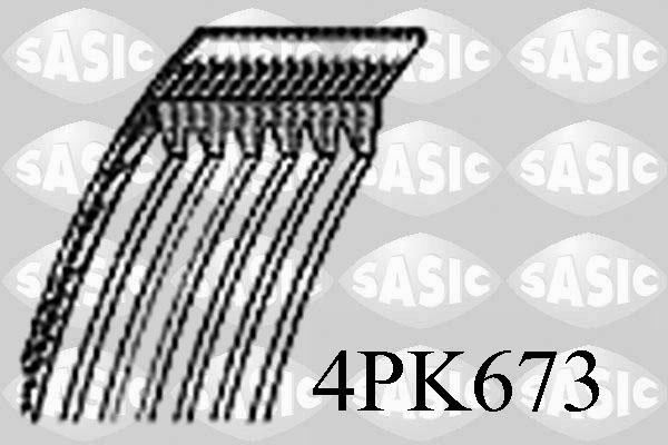 Sasic 4PK673 - Ķīļrievu siksna www.autospares.lv