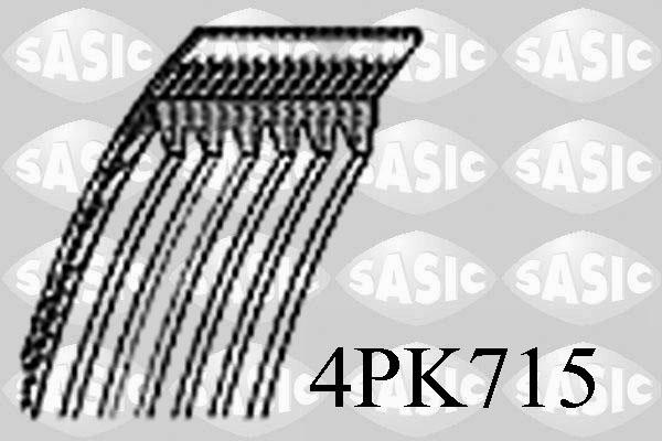 Sasic 4PK715 - Ķīļrievu siksna autospares.lv