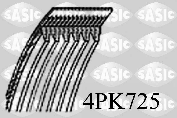 Sasic 4PK725 - Ķīļrievu siksna www.autospares.lv