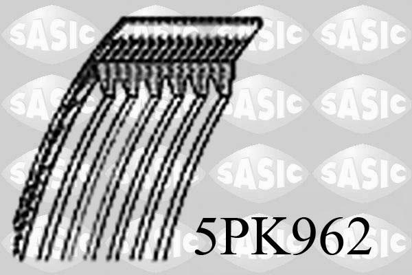 Sasic 5PK962 - Ķīļrievu siksna autospares.lv