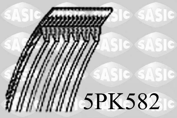 Sasic 5PK582 - Поликлиновой ремень www.autospares.lv