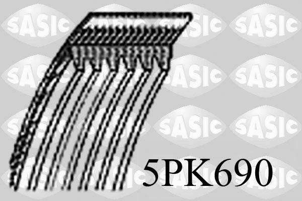 Sasic 5PK690 - Ķīļrievu siksna autospares.lv