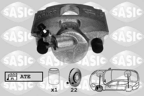 Sasic 6506108 - Bremžu suports www.autospares.lv