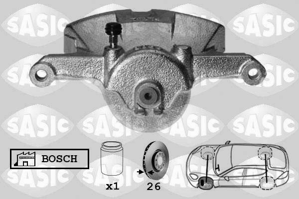 Sasic 6506180 - Bremžu suports www.autospares.lv