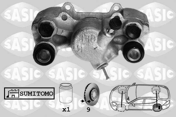 Sasic 6506204 - Bremžu suports www.autospares.lv