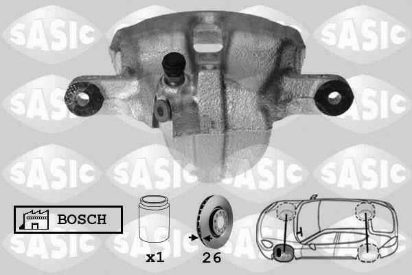 Sasic 6500054 - Bremžu suports www.autospares.lv