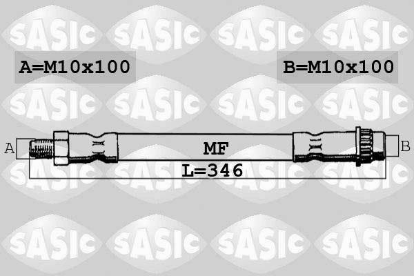 Sasic SBH4080 - Bremžu šļūtene www.autospares.lv