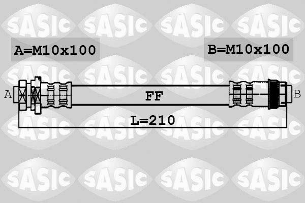 Sasic 6604018 - Bremžu šļūtene www.autospares.lv