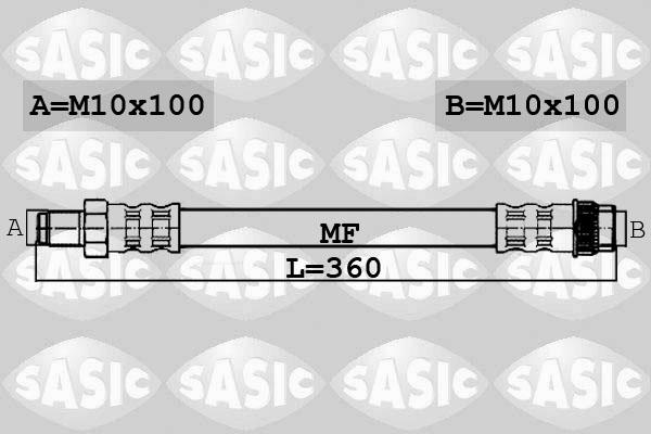 Sasic 6604039 - Bremžu šļūtene www.autospares.lv