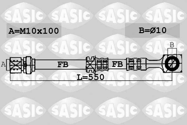 Sasic 6606099 - Bremžu šļūtene www.autospares.lv