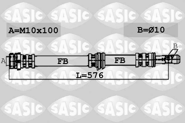 Sasic 6606064 - Bremžu šļūtene www.autospares.lv