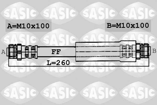 Sasic 6606009 - Bremžu šļūtene www.autospares.lv