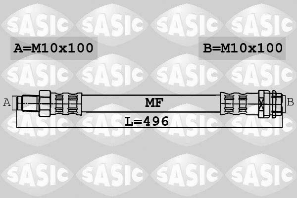 Sasic 6606039 - Bremžu šļūtene www.autospares.lv