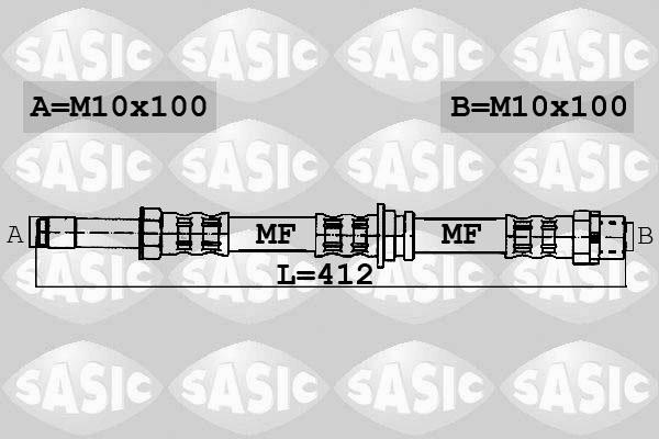 Sasic 6606035 - Bremžu šļūtene www.autospares.lv