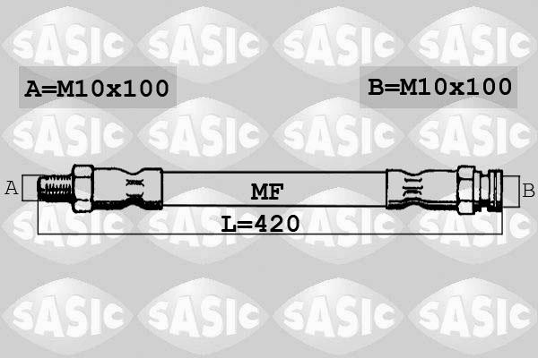 Sasic SBH6289 - Bremžu šļūtene www.autospares.lv