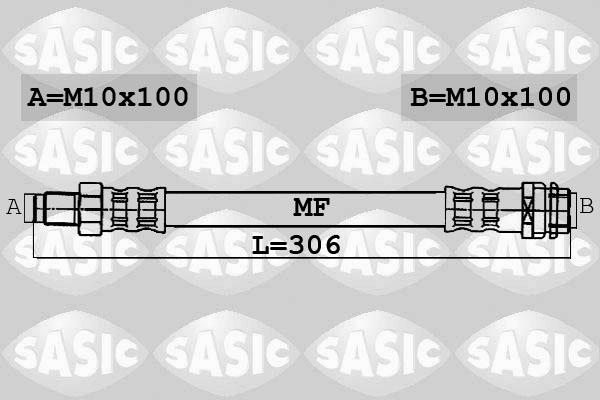 Sasic 6606073 - Тормозной шланг www.autospares.lv