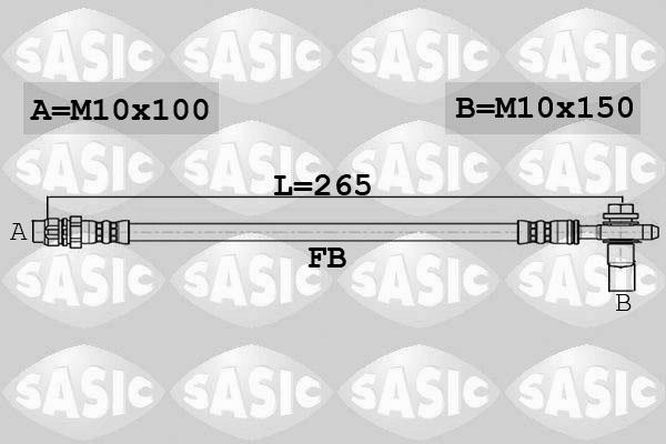 Sasic 6606170 - Bremžu šļūtene www.autospares.lv