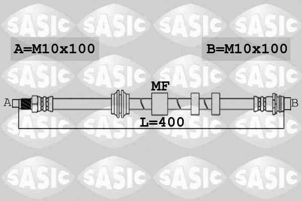 Sasic 6606168 - Bremžu šļūtene www.autospares.lv