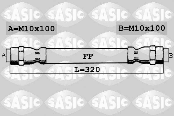 Sasic 6606180 - Bremžu šļūtene www.autospares.lv