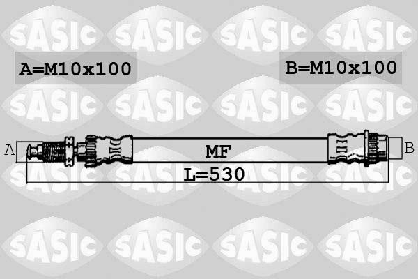 Sasic 6600044 - Тормозной шланг www.autospares.lv