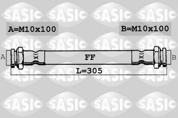 Sasic 6600003 - Bremžu šļūtene www.autospares.lv