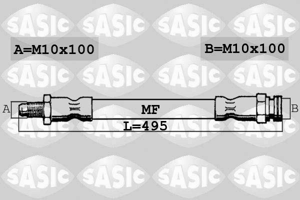 Sasic 6600016 - Bremžu šļūtene www.autospares.lv