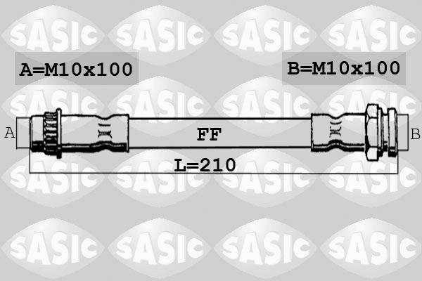 Sasic 6600012 - Bremžu šļūtene www.autospares.lv