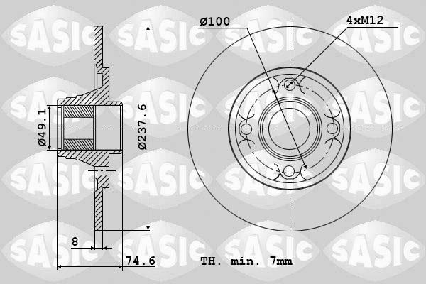 Sasic 6104042 - Bremžu diski autospares.lv