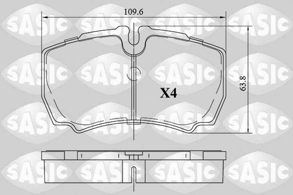 Sasic 6216090 - Bremžu uzliku kompl., Disku bremzes autospares.lv