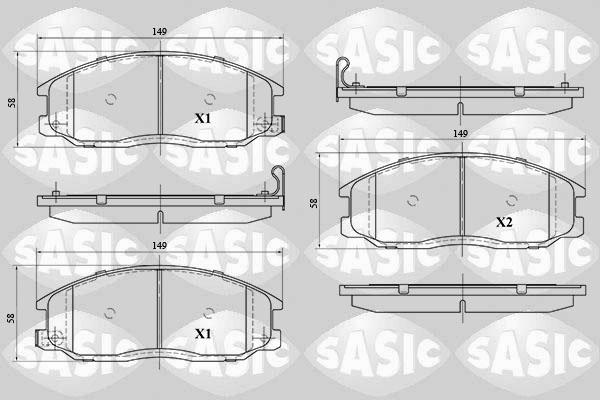 Sasic 6216093 - Bremžu uzliku kompl., Disku bremzes autospares.lv