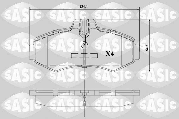 Sasic 6216119 - Bremžu uzliku kompl., Disku bremzes www.autospares.lv