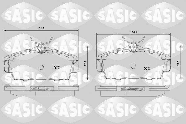 Sasic 6216117 - Bremžu uzliku kompl., Disku bremzes www.autospares.lv