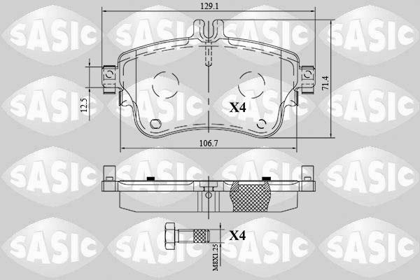 Sasic 6216175 - Bremžu uzliku kompl., Disku bremzes www.autospares.lv