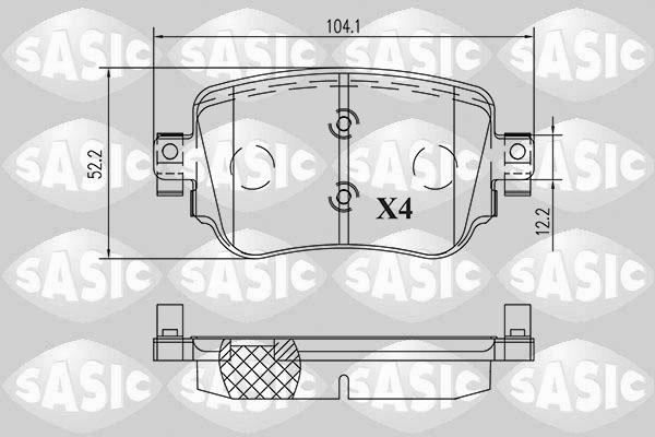 Sasic 6216217 - Bremžu uzliku kompl., Disku bremzes www.autospares.lv