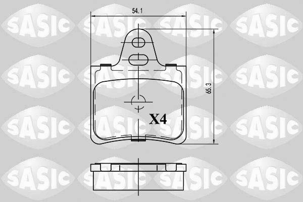 Sasic 6210055 - Bremžu uzliku kompl., Disku bremzes www.autospares.lv