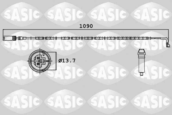 Sasic 6236001 - Indikators, Bremžu uzliku nodilums www.autospares.lv